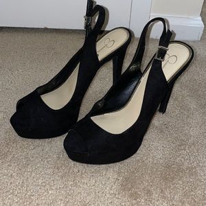 Sexy faux-suede heels